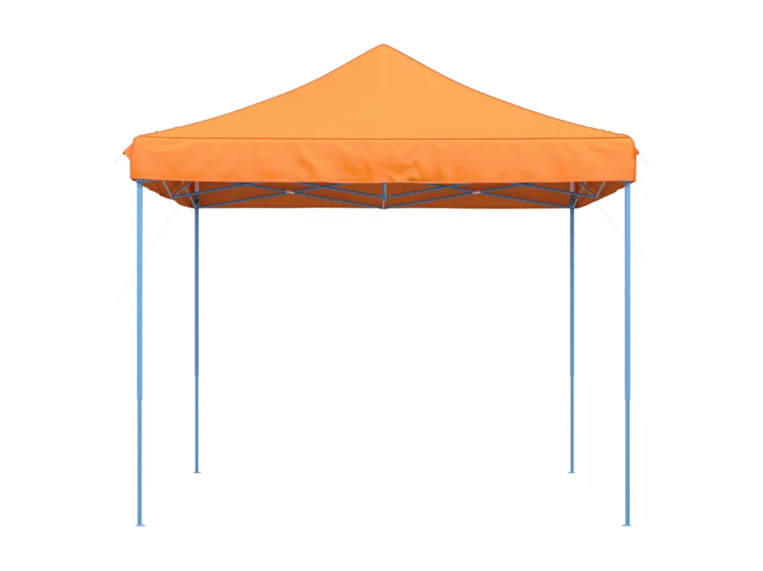 Tente de réception pliable escamotable orange 292x292x315 cm
