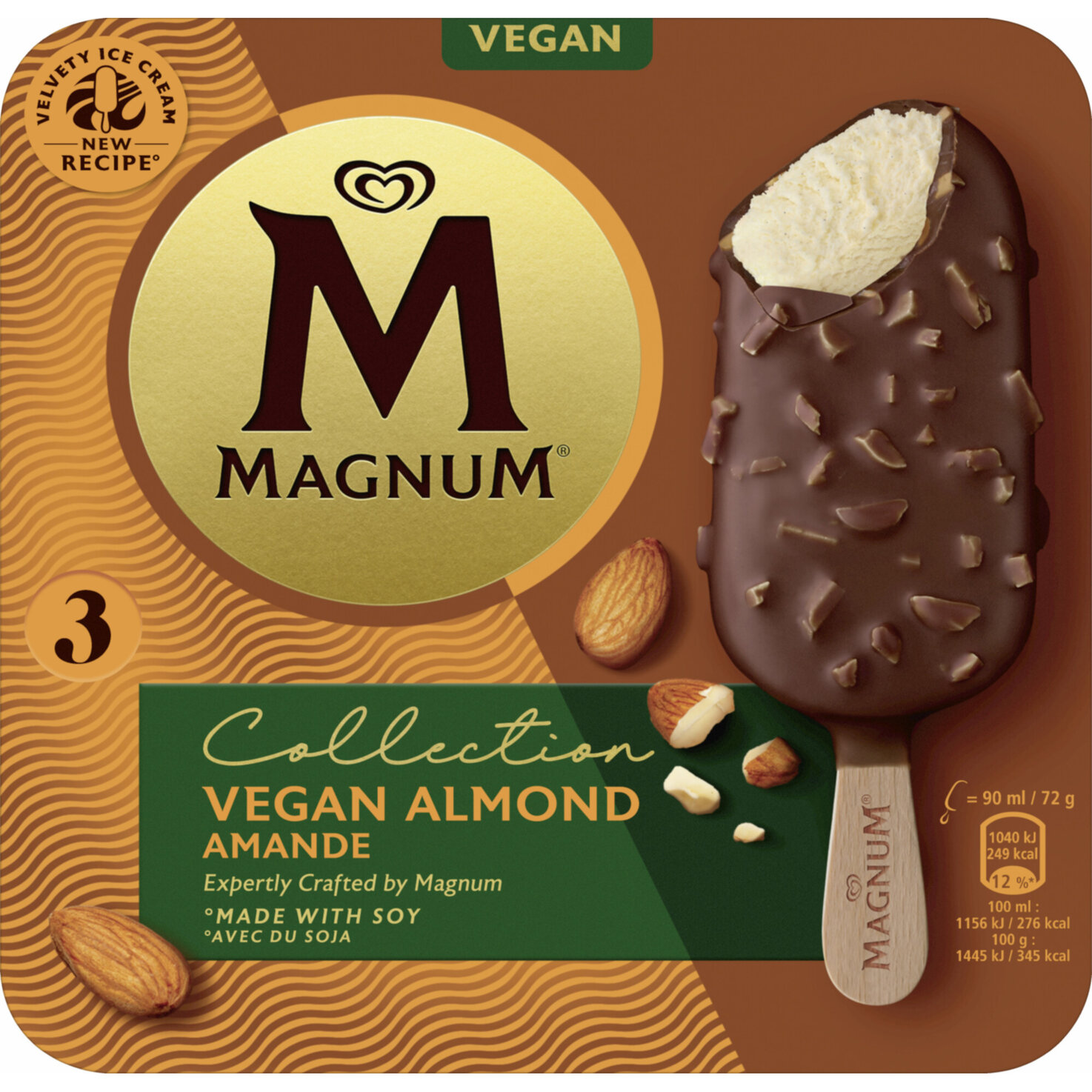 Magnum Vegan Almond 3x90ml