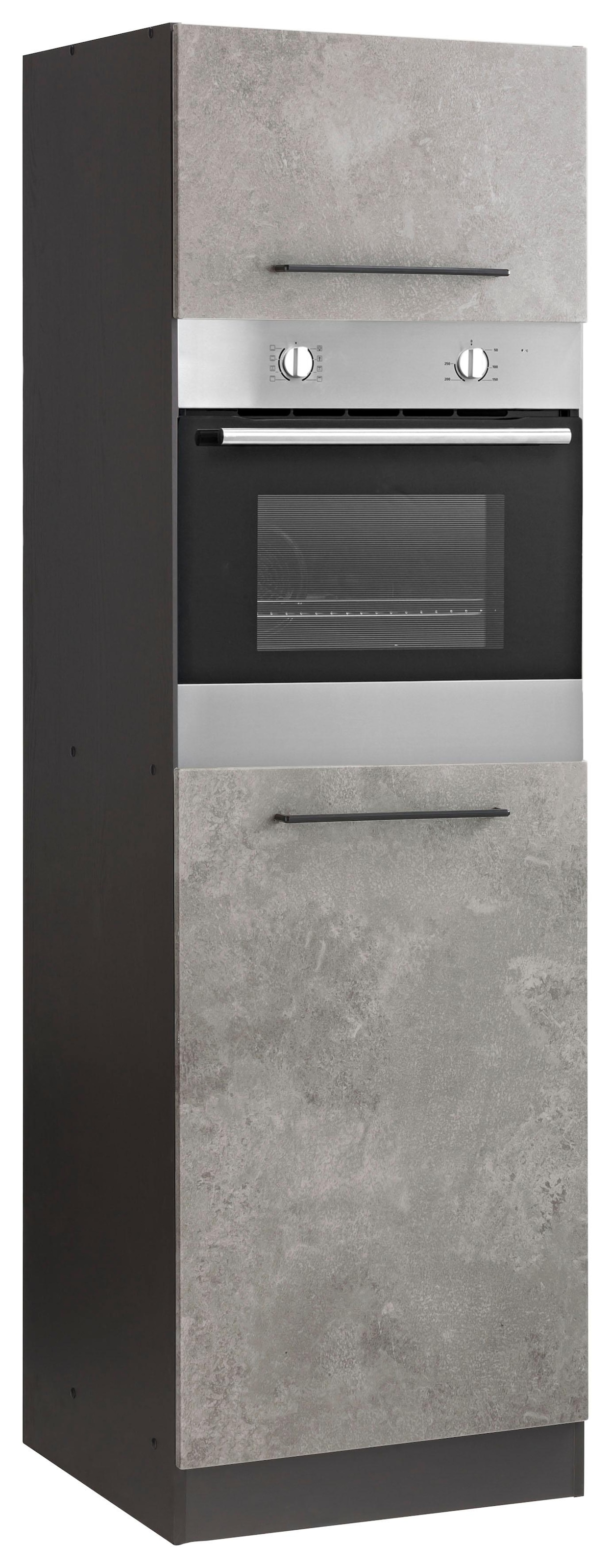 KOCHSTATION Backofen/Kühlumbauschrank »KS-Tulsa« 60 cm breit, 200 cm hoch, mit Nischenmass 88 cm