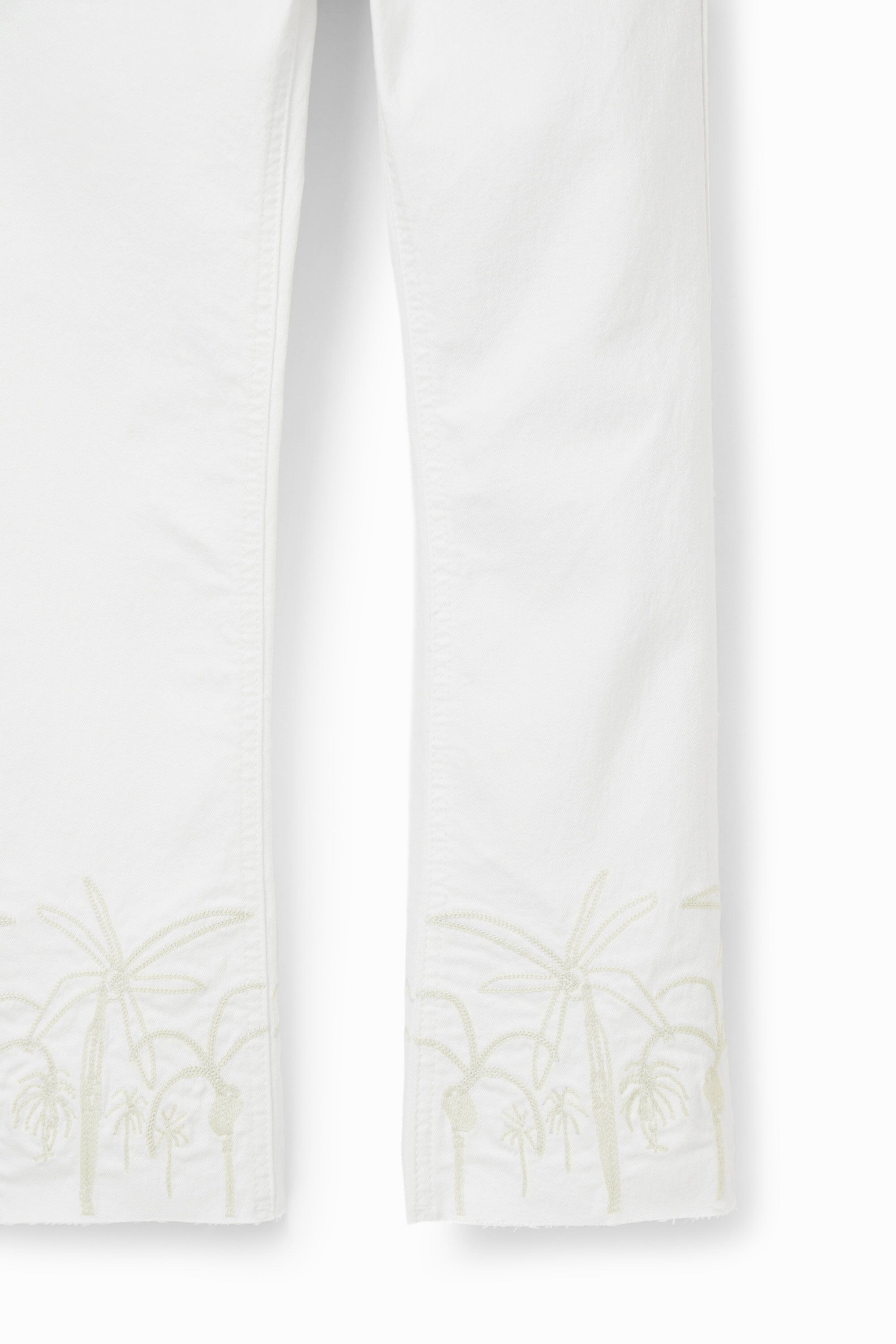 Jean flare long brodé