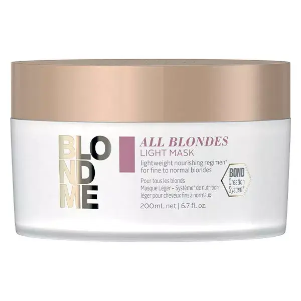 Máscara facial leve Schwarzkopf Professional BlondMe All Blondes 200ml
