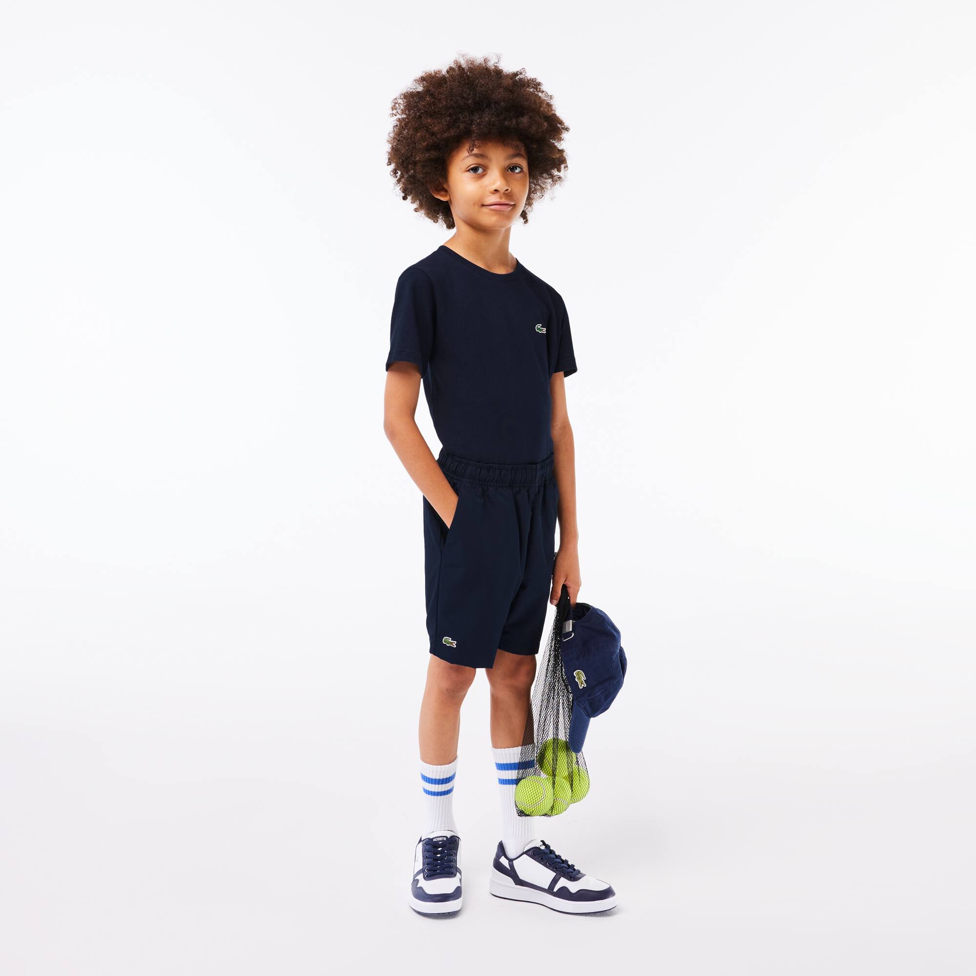 Jungen LACOSTE SPORT Shorts aus Diamant-Taft Hosen - Blau - Lacoste - Jungen