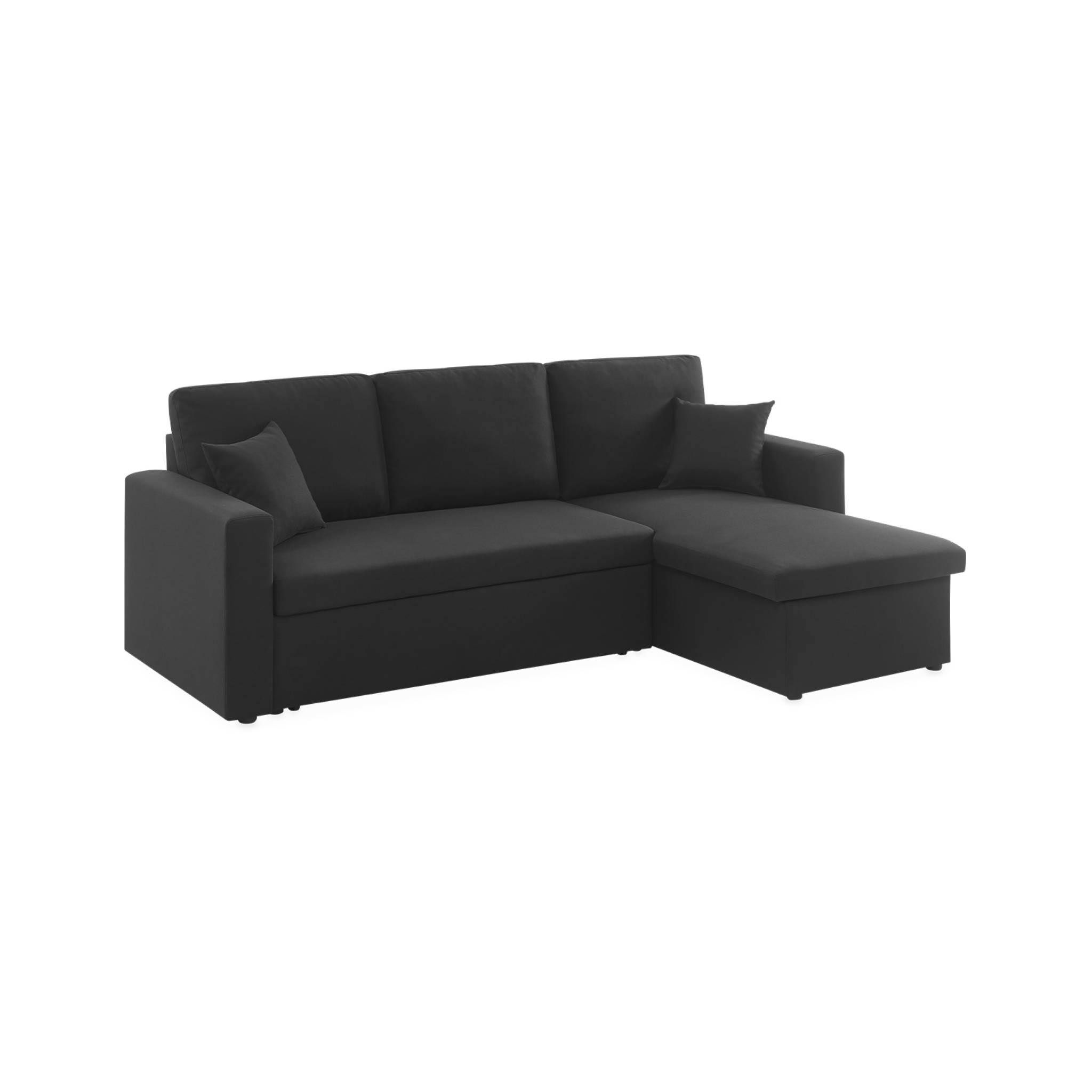 sweeek 3-Sitzer-Ecksofa mit Schlaffunktion