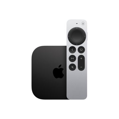 Apple TV 4K (Wi-Fi + Ethernet) 3e gén - Lecteur AV - 128 Go - 4K UHD (2160p) - 60 pi/s - HDR