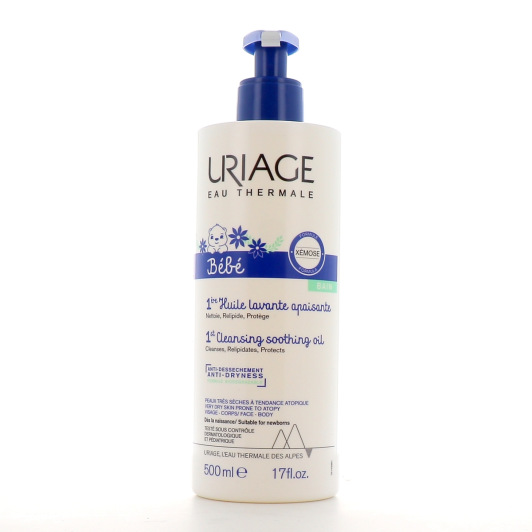 Huile lavante apaisante Uriage Bébé - Peau sèche à tendance atopique