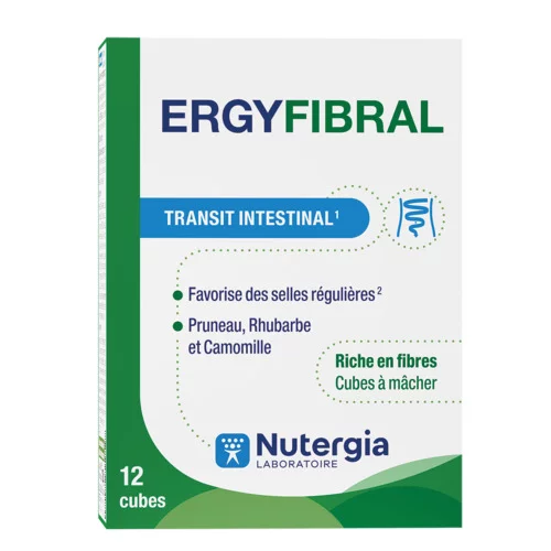 Équilibre Digestif - ERGYFIBRAL - Transit intestinal - 12 Cubes