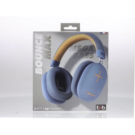 T'nB BOUNCE MAX Casque Avec fil &sans fil Arceau Appels/Musique Bluetooth Bleu, Orange