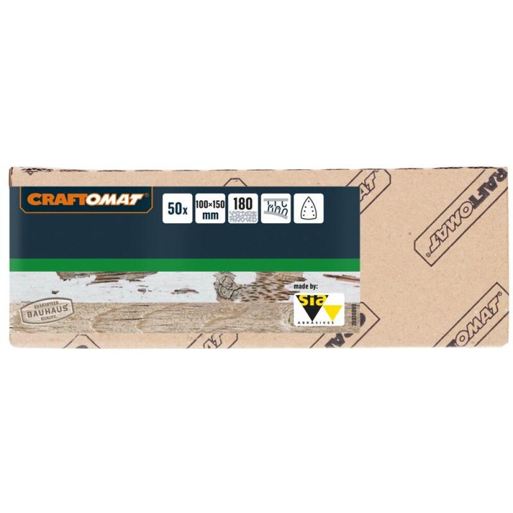 SLIPEPAPIR CRAFTOMAT K180 150X100MM 50STK