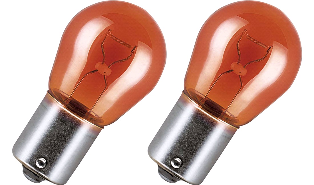 Pæresæt 2xPY21W BAU15s 12V-21W GUL OSRAM