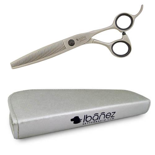 Tesoura de Escultura Ibanez Pleasure, 46 dentes, para cães e gatos, para tosa de cães.