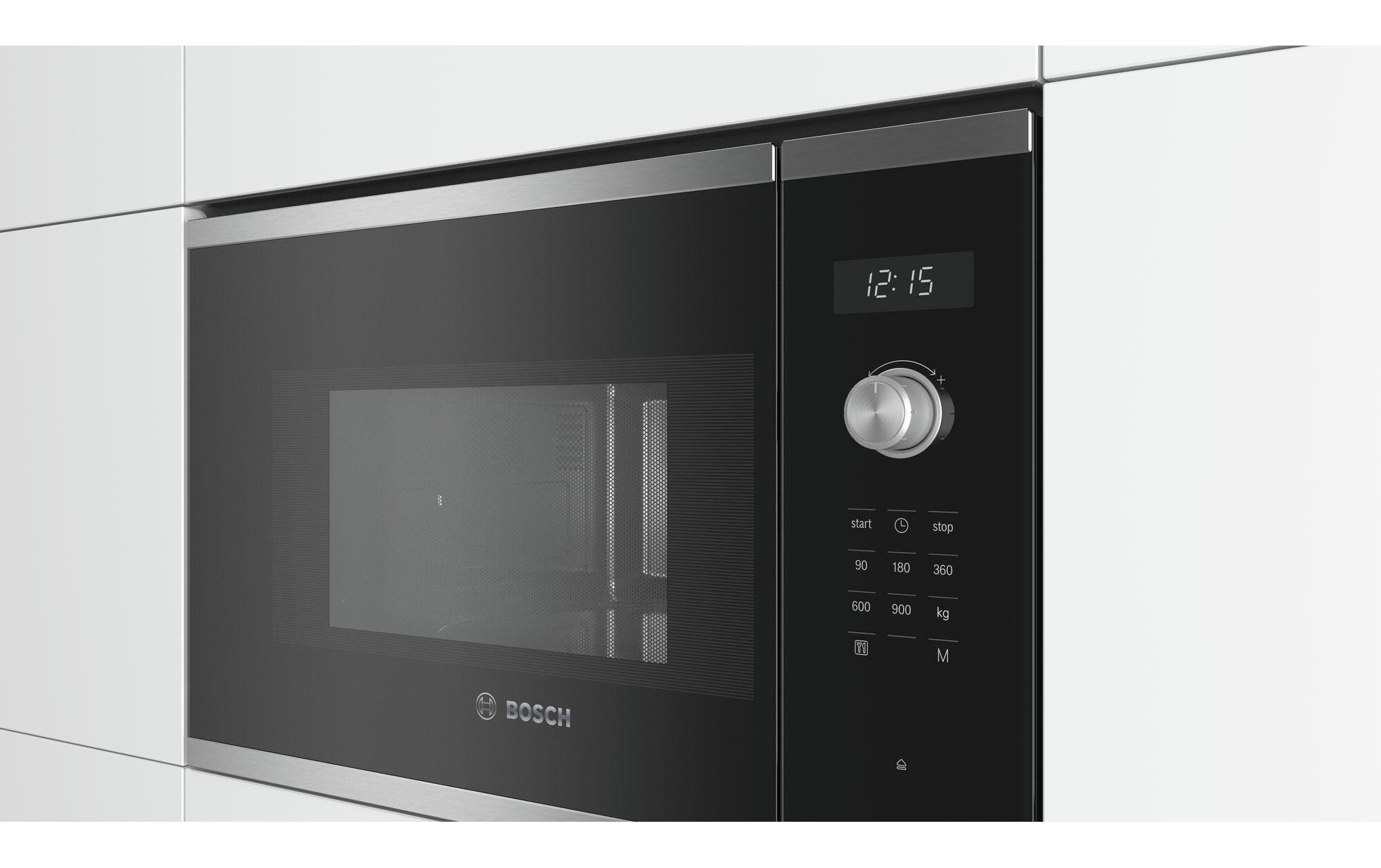 Einbaumikrowelle BFL554MS0 Schwarz/Silber<br>900 W Mikrowelle