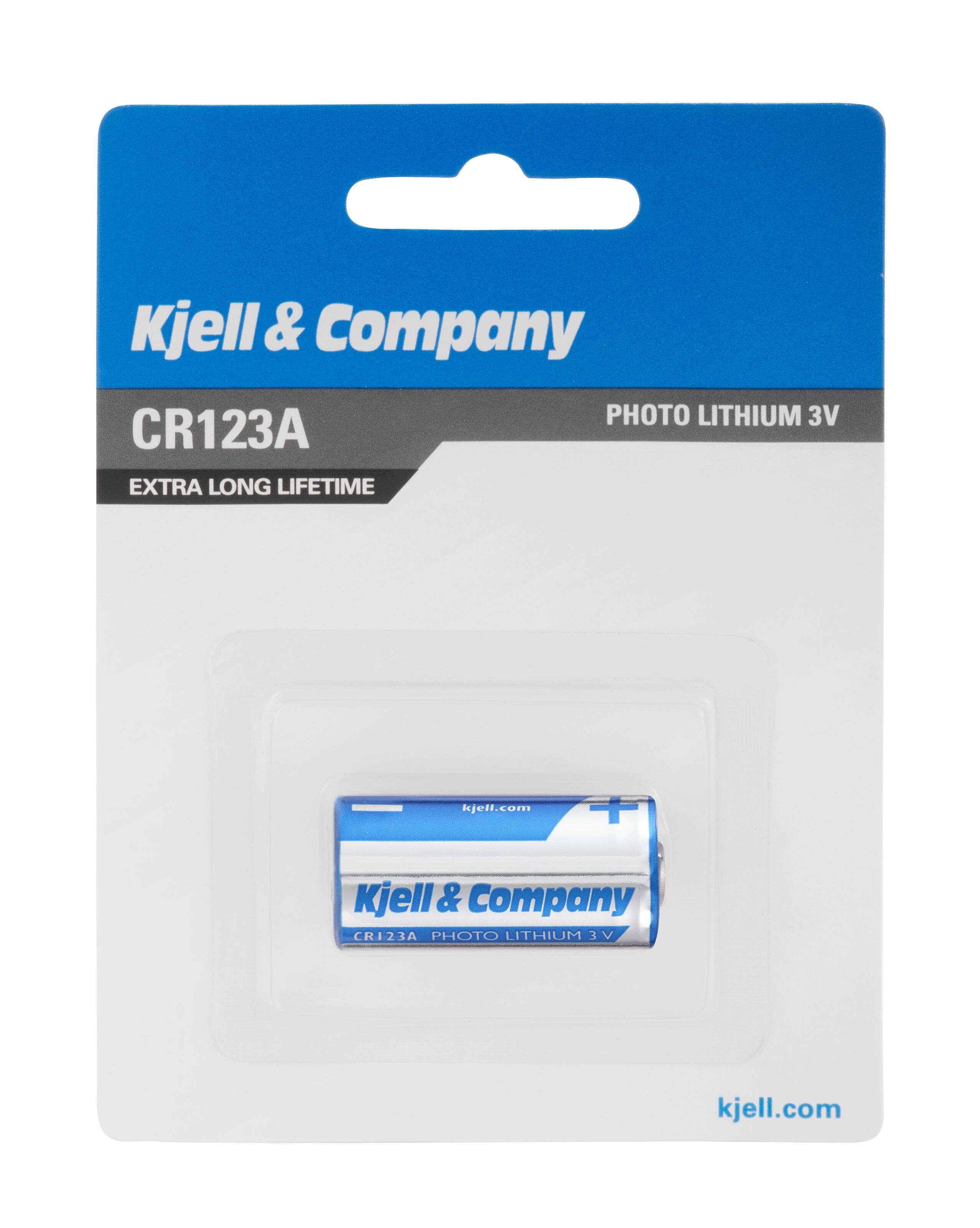 Kjell & Company CR123A Litiumbatteri 1-pk.