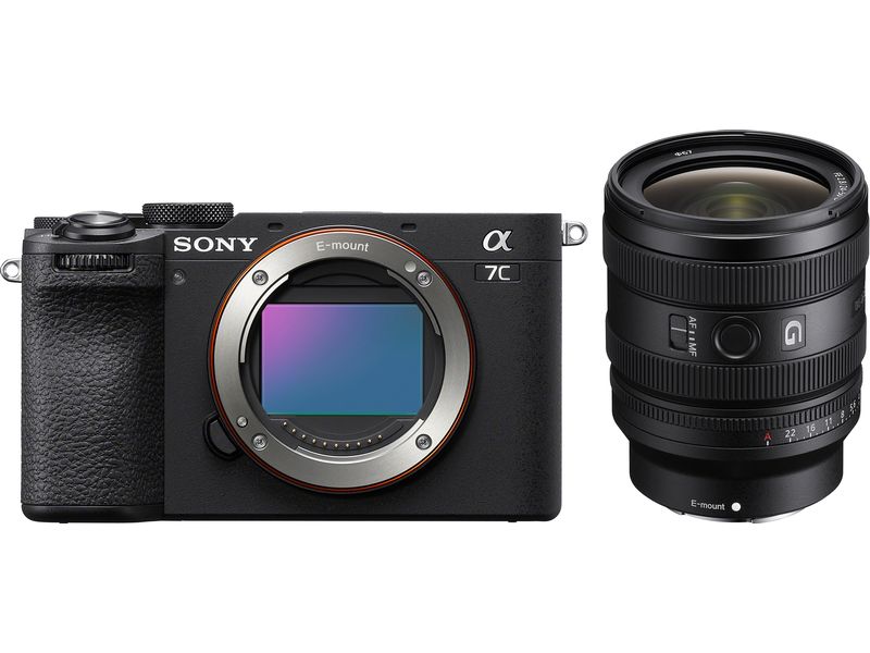 Sony Fotokamera Alpha 7CII 24-50mm Kit Schwarz Vielseitige Vollformat-Hybridkamera im Kompaktformat mit 24-50mm Objektiv