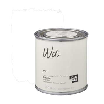 Karwei binnenlak mat wit 250 ml