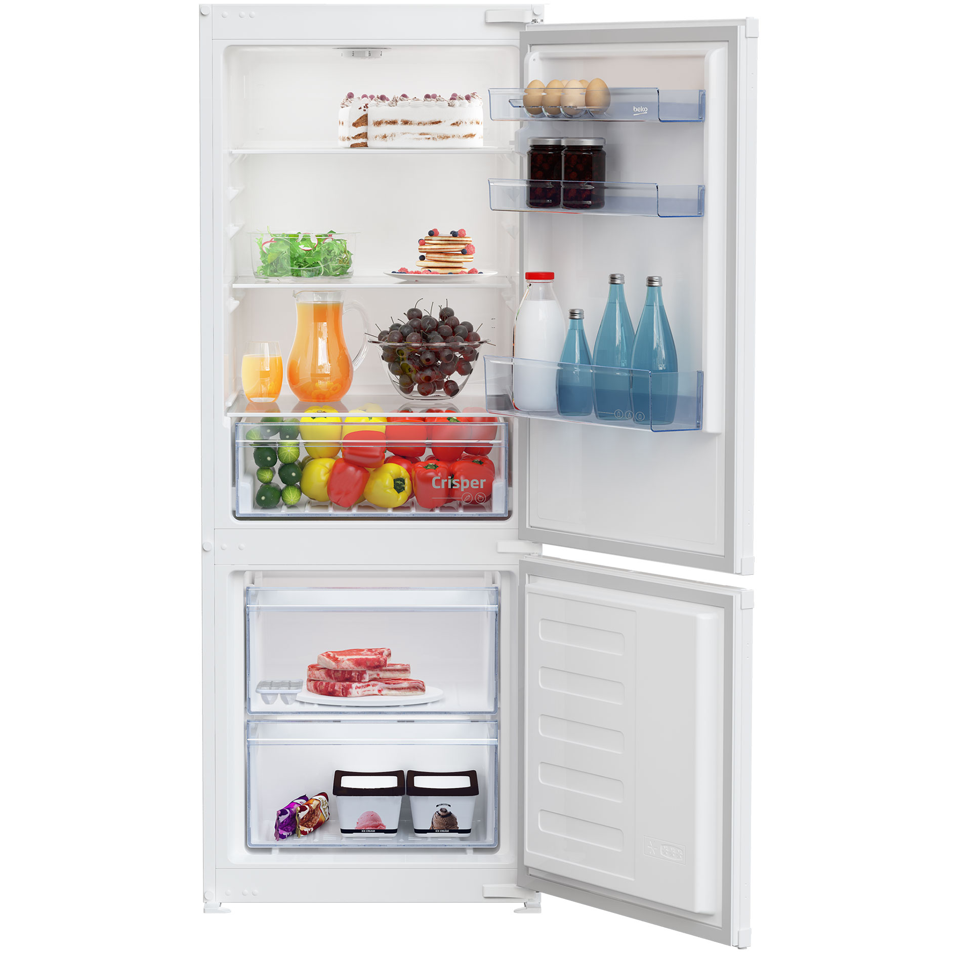 BEKO Einbau-Kühl/Gefrierkombination BCSA240K4SN - E