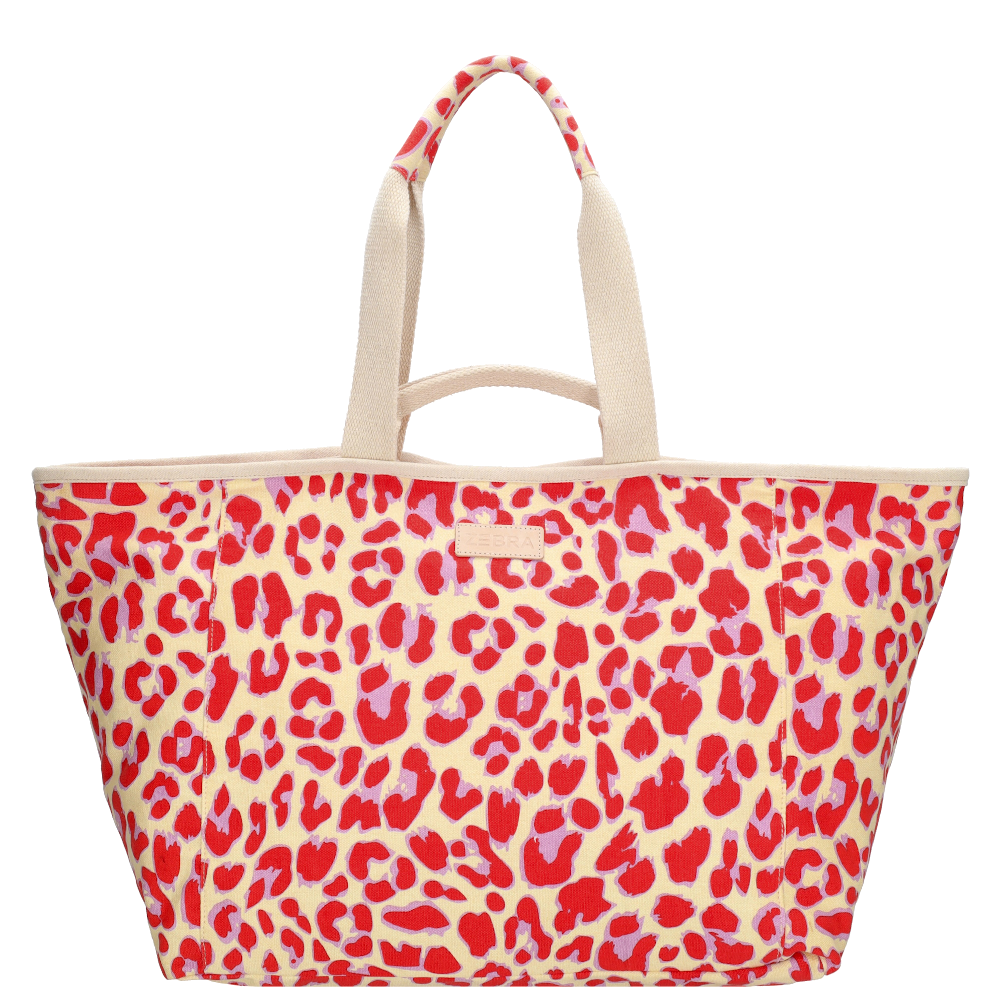 Zebra Richelle Strandtas Luipaardprint Rood
