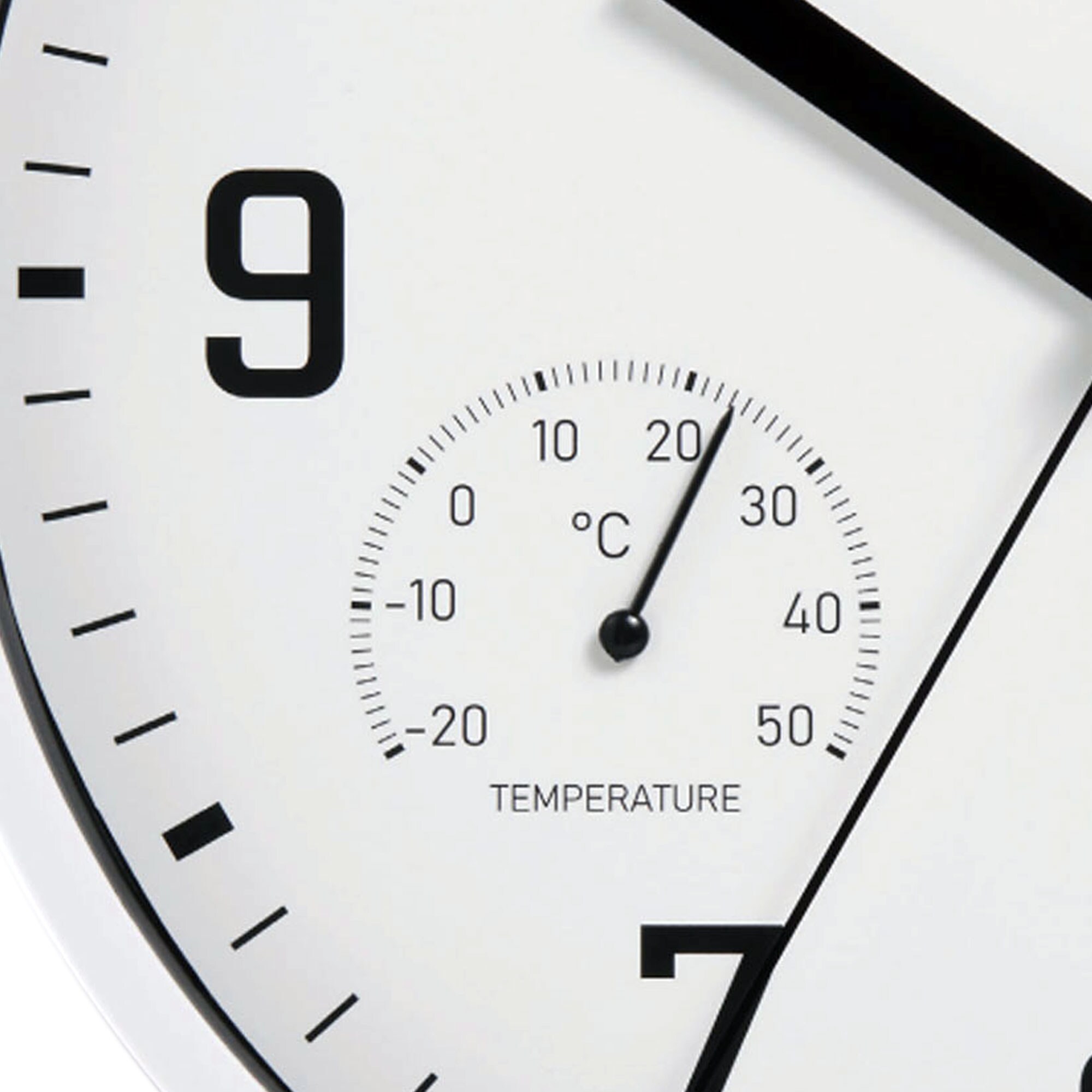 MiravalWanduhr Thermometer Hygrometer 250 mm Luftfeuchtigkeit Temperaturanzeige