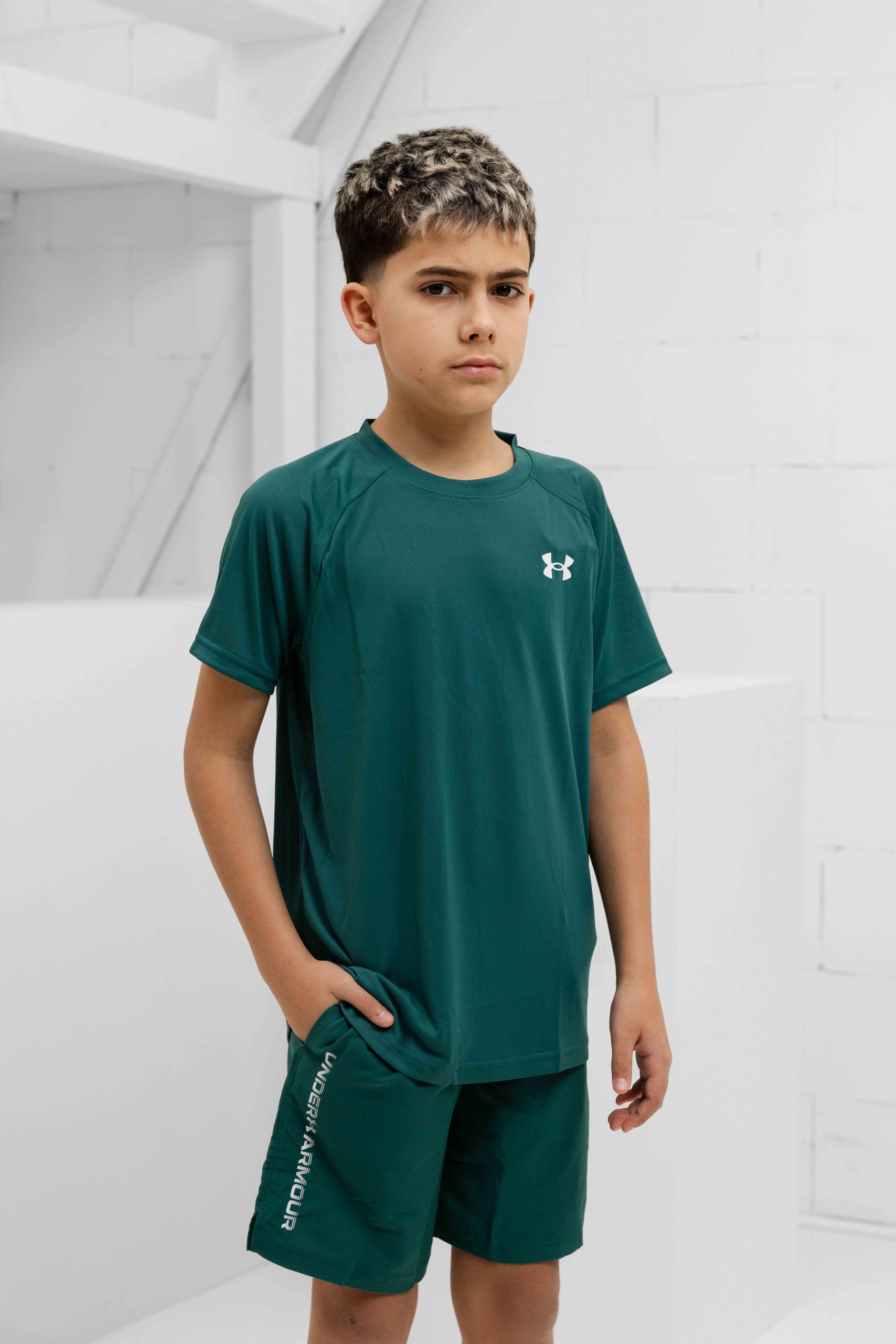 Under Armour Tech 2.0 Zomerset Kids Donkergroen