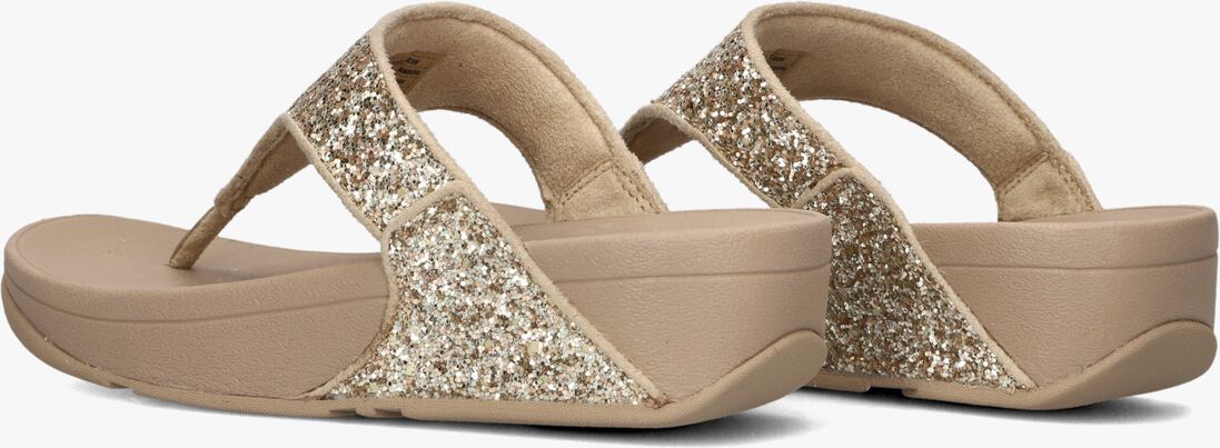 gouden fitflop teenslippers lulu glitter toe-post