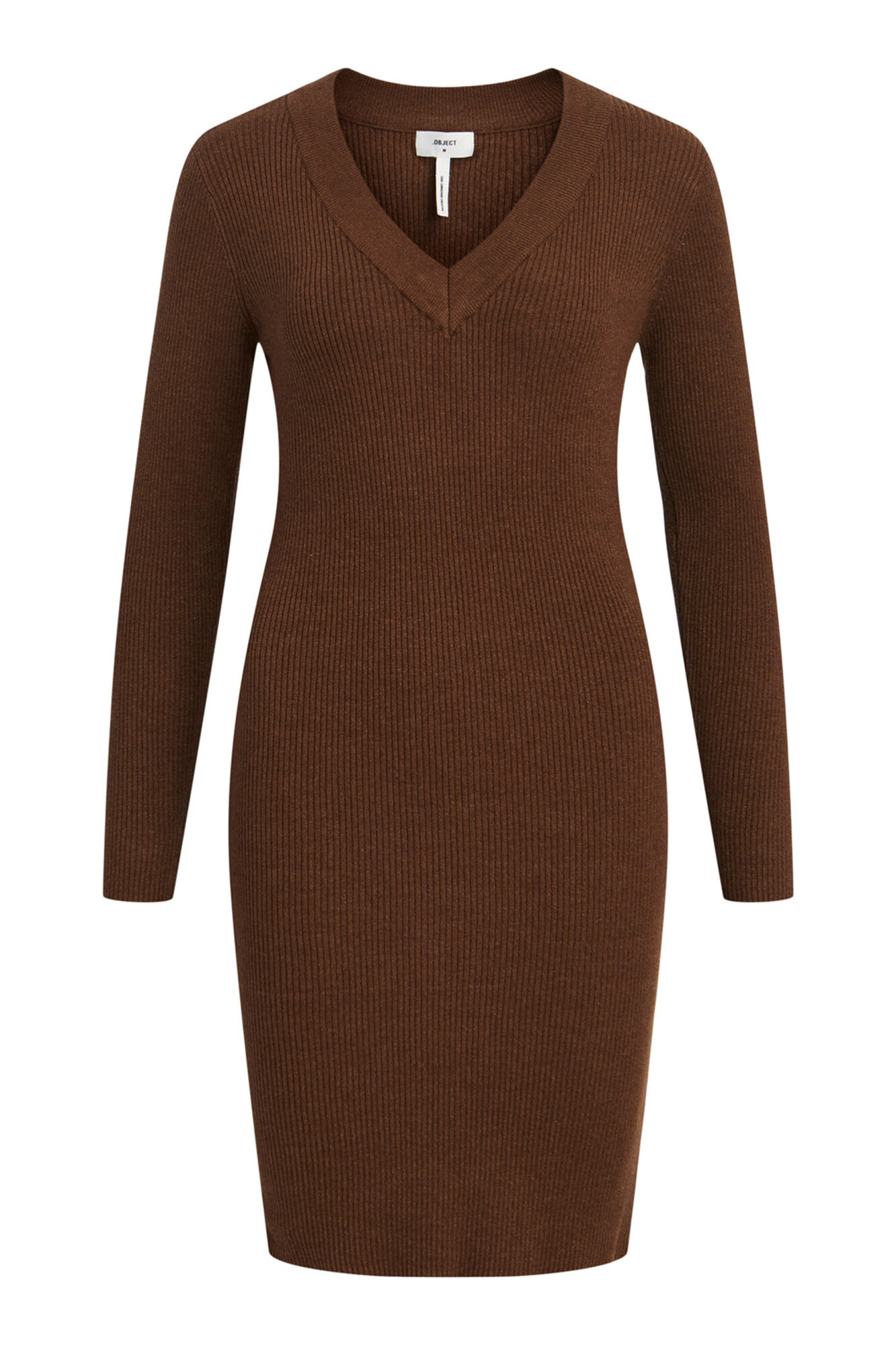 Vestido de malha - Marrom
