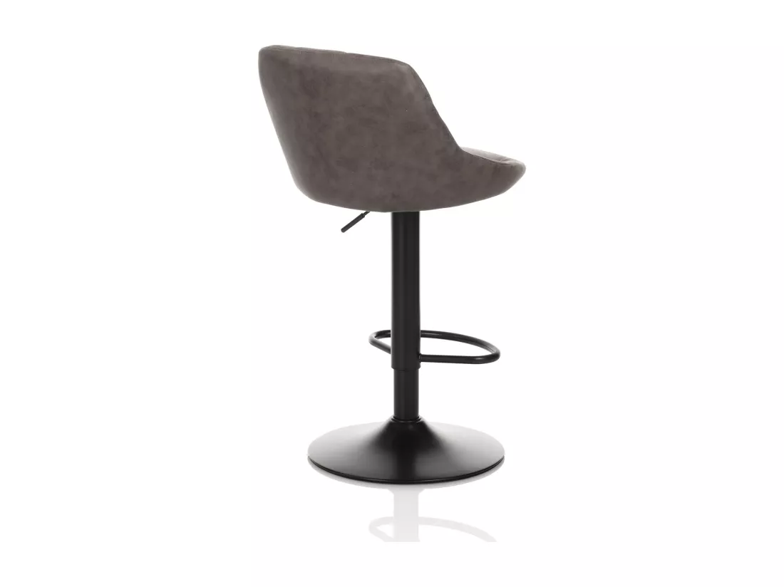 Set de 2 Tabourets BEN marron foncé