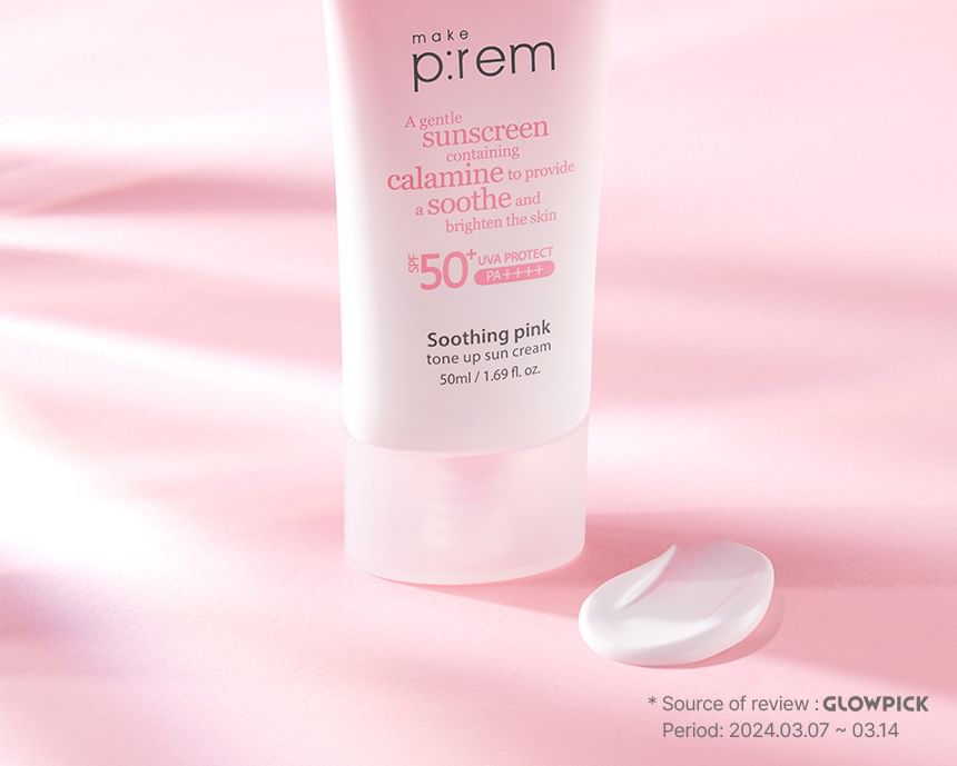 make p:rem - Verzachtende roze tint-up zonnecrème