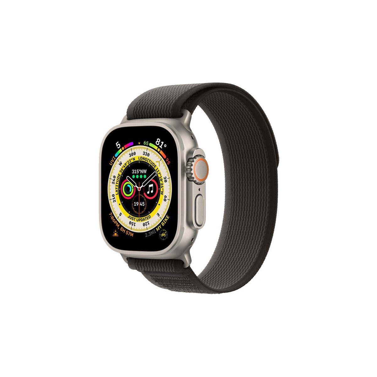 Tactik nylon armbånd Apple Watch Ultra (49mm) - Blackroom Grey