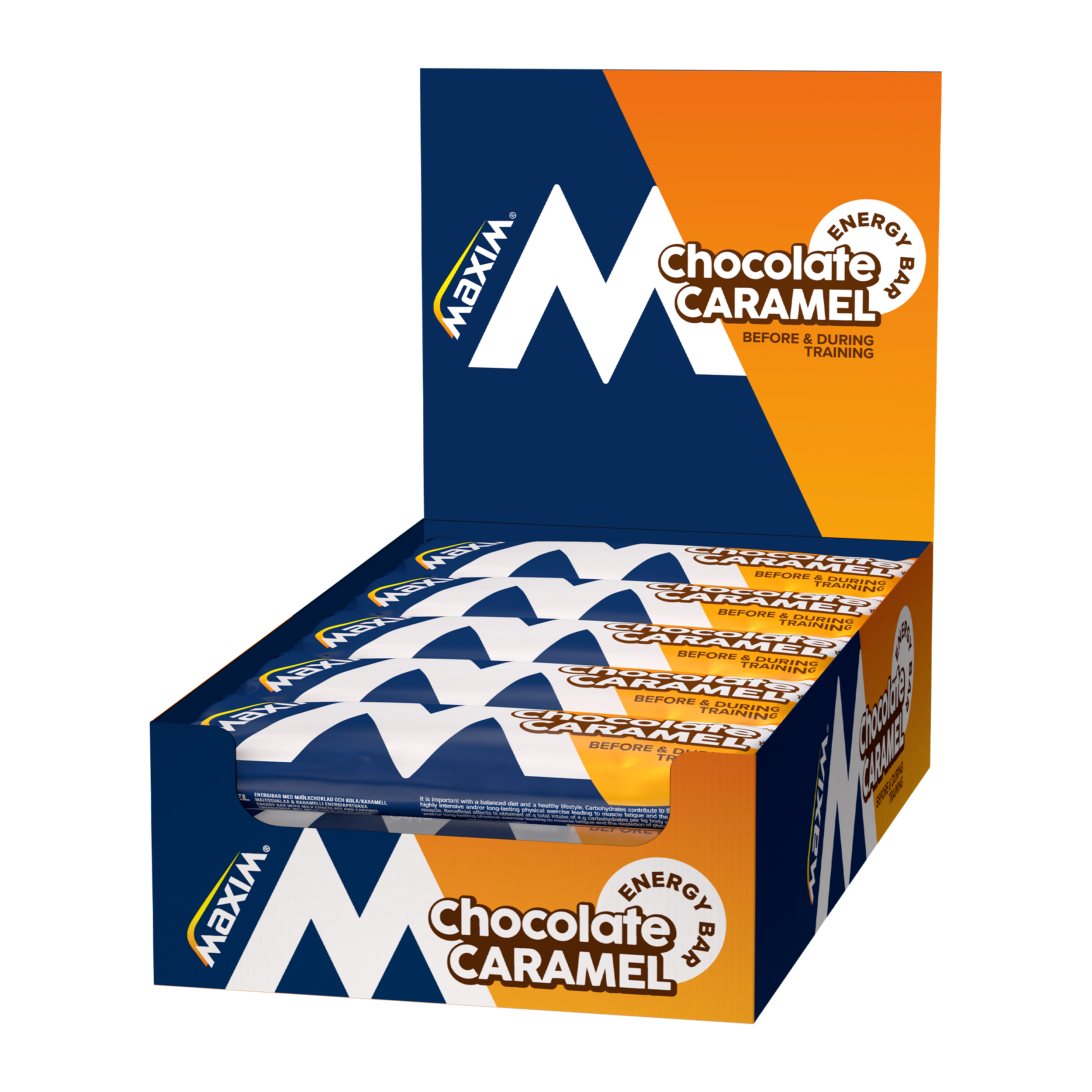 Maxim Energiereep Karamel met Chocolade 15 stuks