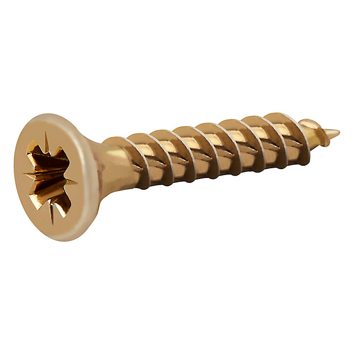 Vis à bois Turbodrive Premium pozidriv zinguée jaune 3.5x20 mm - 500 pièces