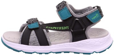 Superfit Criss Cross Sandaler, Black/Green