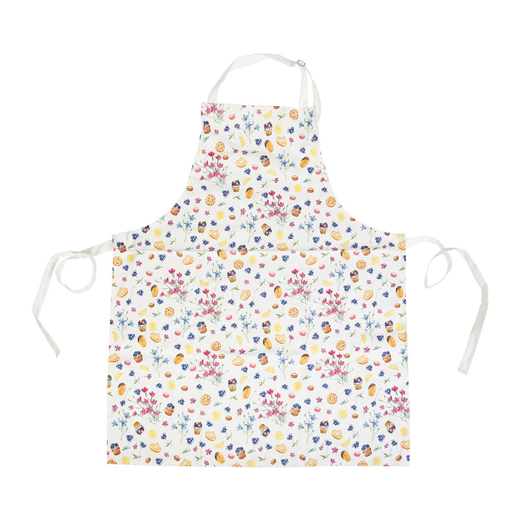 Tablier adulte coton motifs fleurs - NOEMIE HONIAT