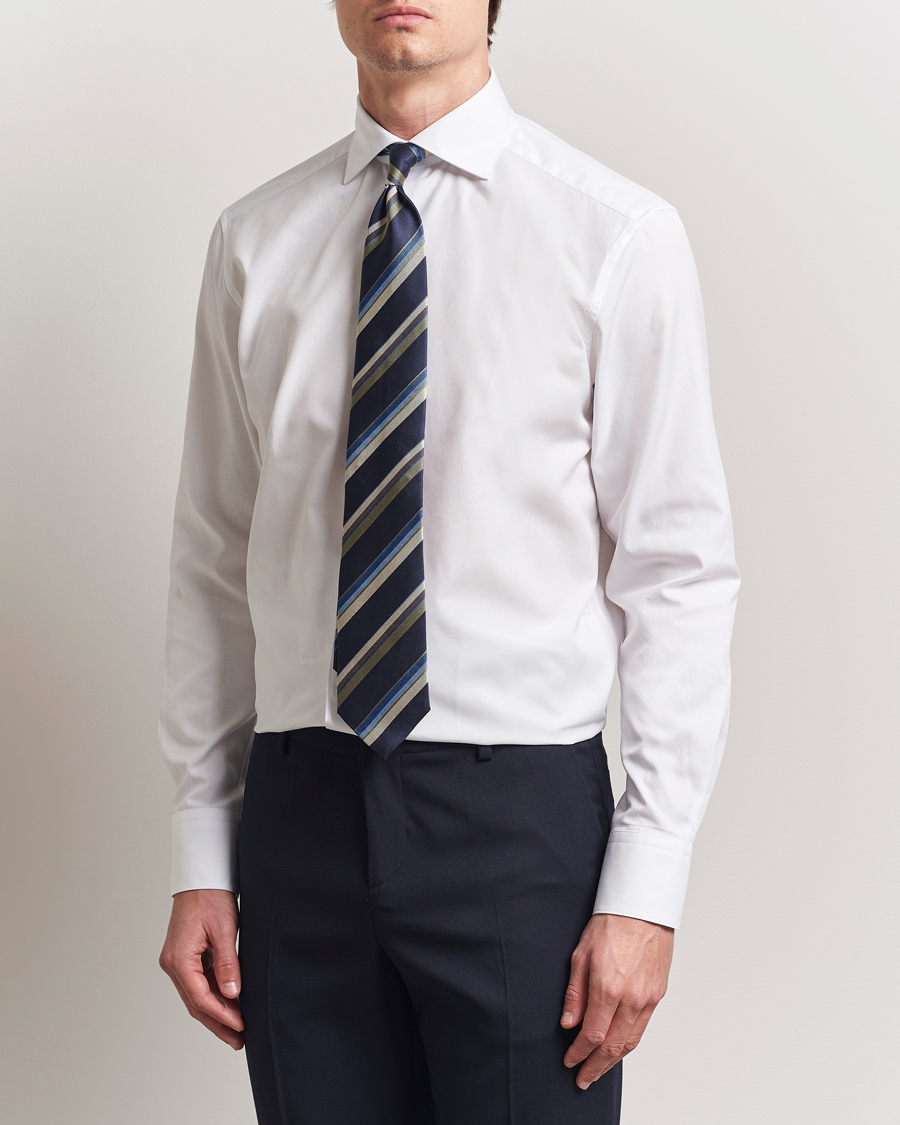 Stenströms 1899 Cotton Royal Oxford Shirt White