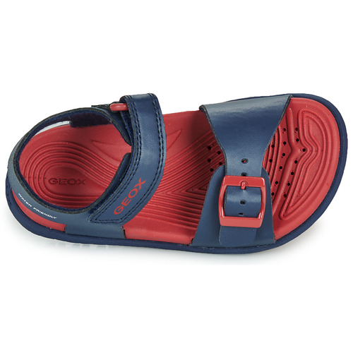 Geox - J SANDAL FUSBETTO BO - Marine / Rouge