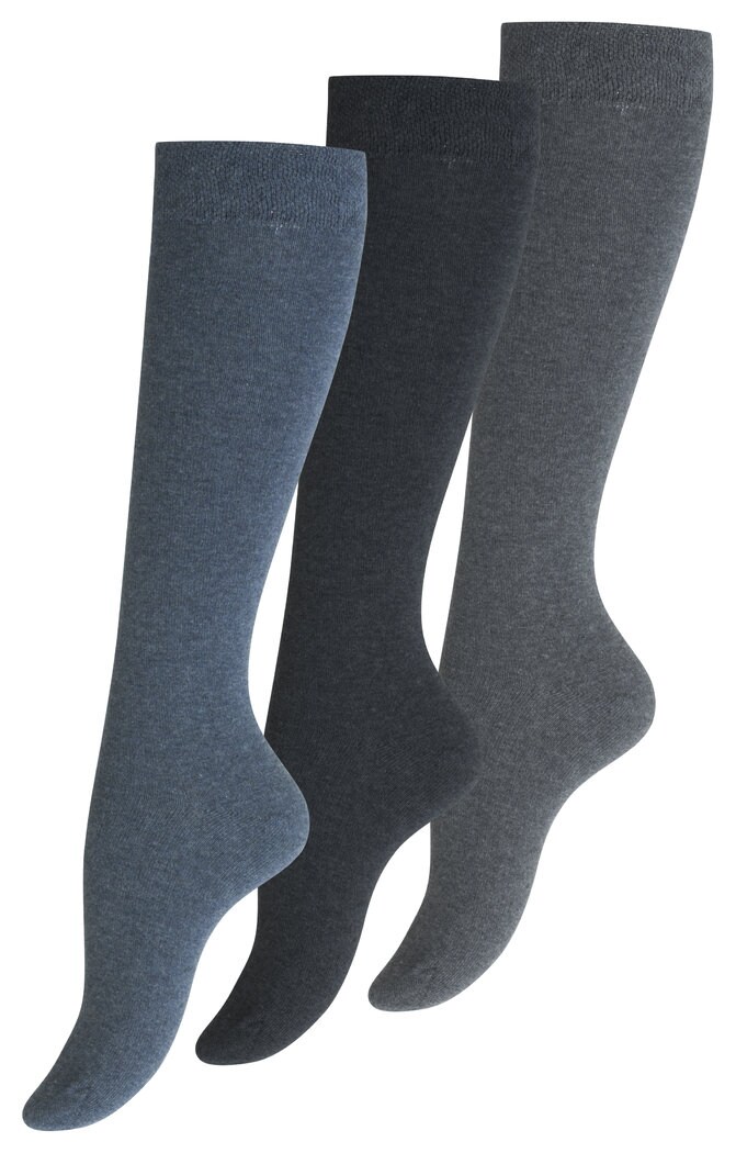 Yenita® Baumwoll Kniestrümpfe 3 Paar