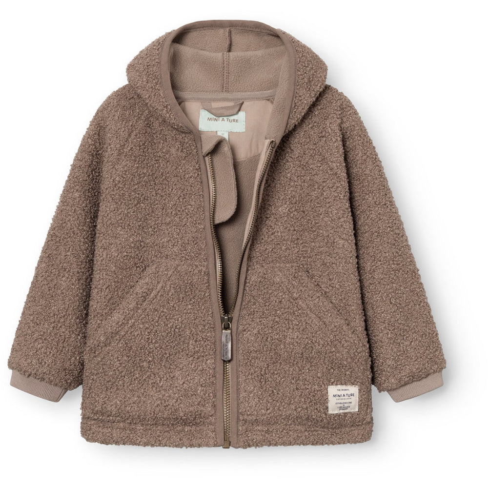 Køb Mini A ture Grey Brown Matliff Teddyfleece Jakke. GRS