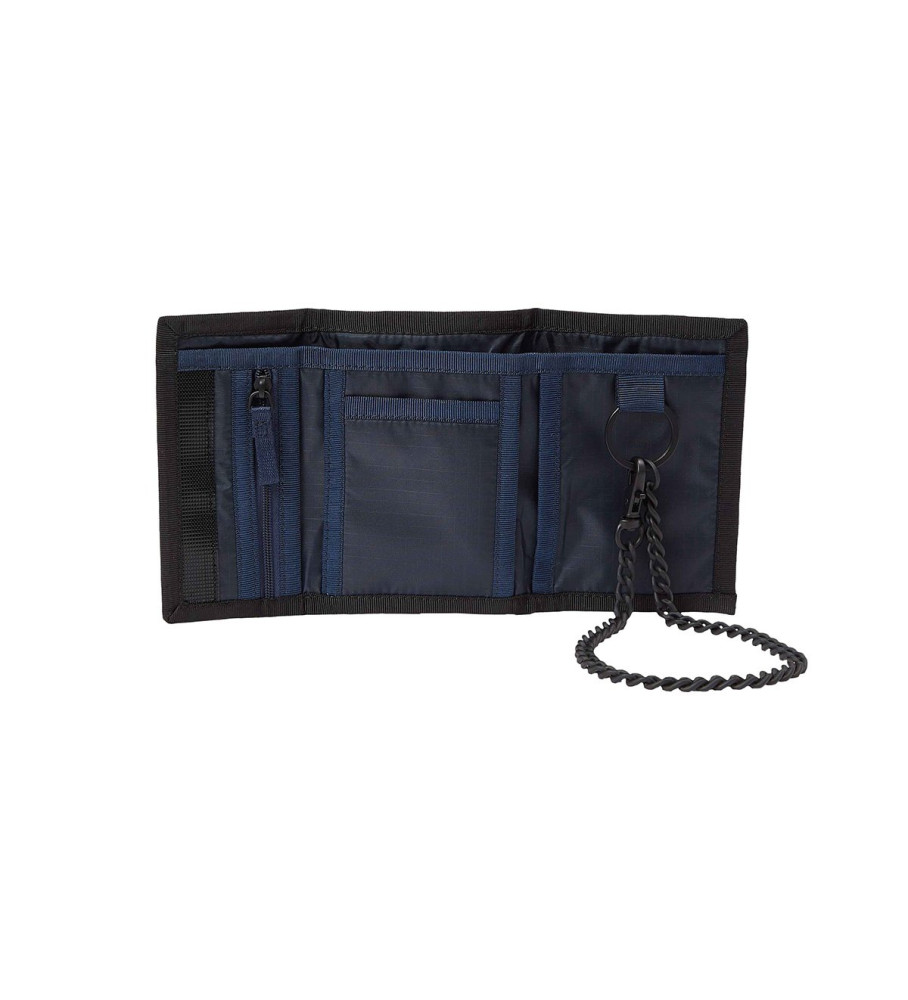 Carteira Tommy Jeans em nylon azul-marinho