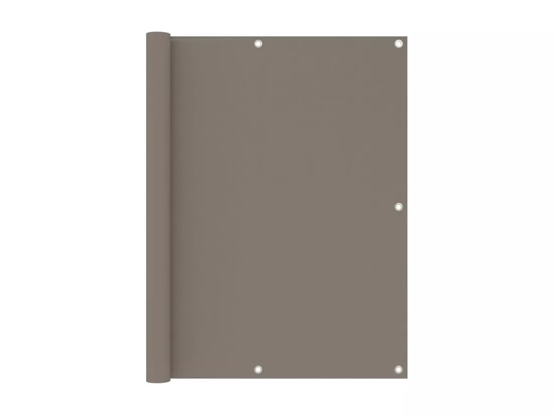 Écran de balcon Taupe 120x600 cm Tissu Oxford