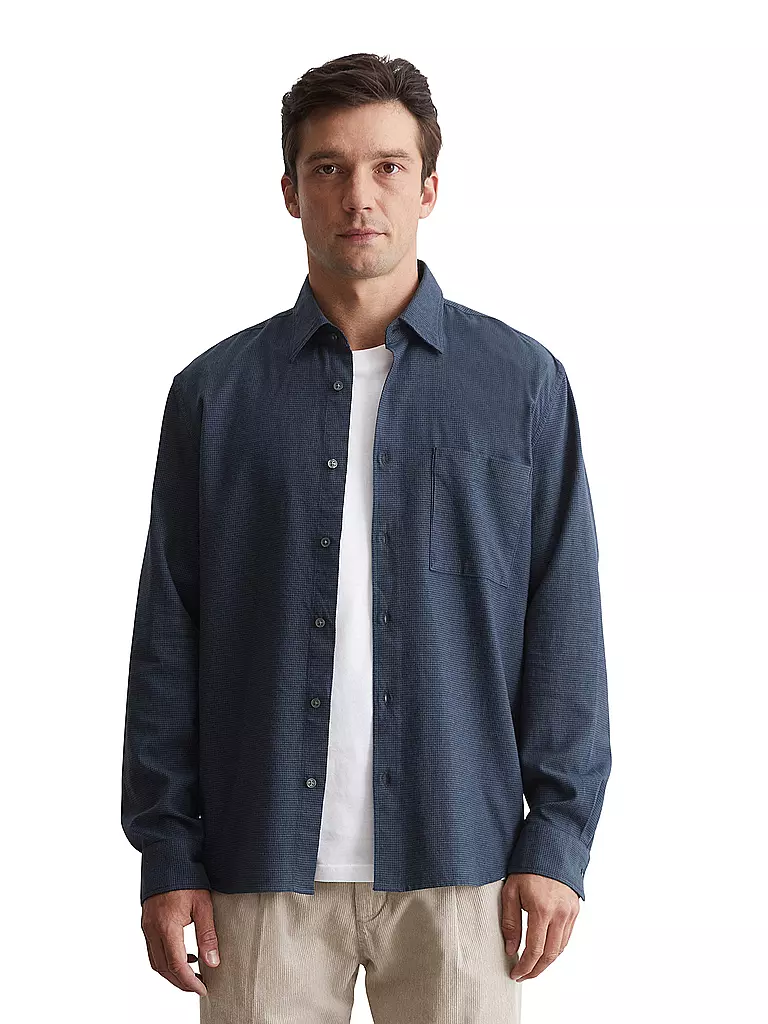 MARC O'POLO Hemd Regular Fit  dunkelblau