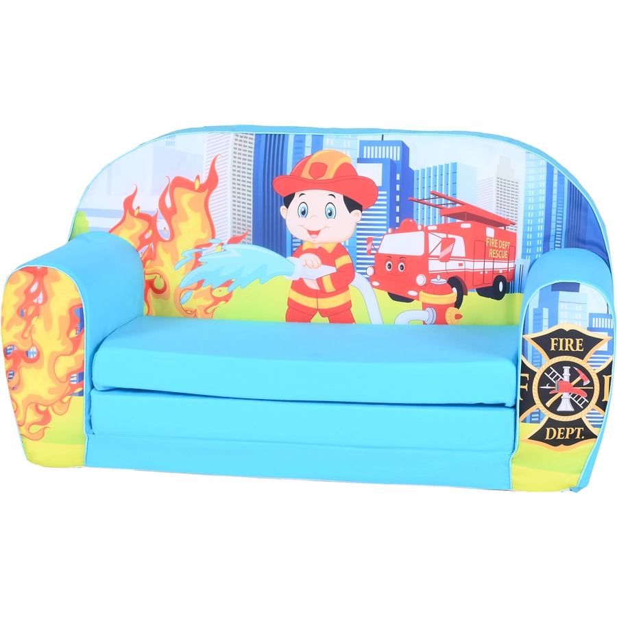 knorr toys® Kindersofa Fireman blau