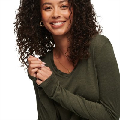 Tee-shirt à manches longues femme Jersey SUPERDRY