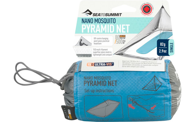 Sea to Summit Nano Mosquito Pyramid Net Double Moskitonetz
