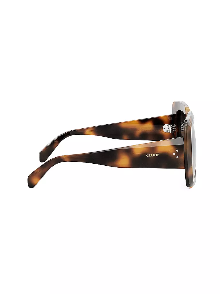 CELINE CELINE 3 Dots Havana eckige Sonnenbrille braun