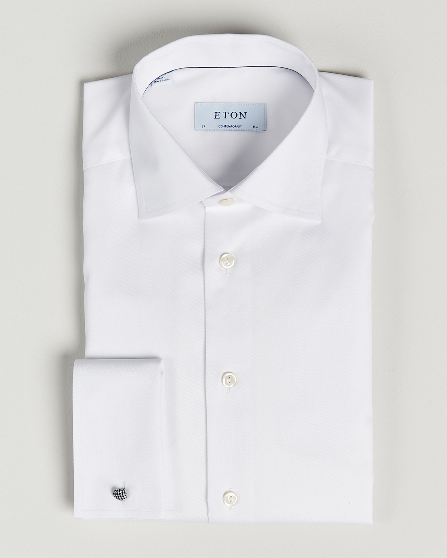 Eton Contemporary Fit Shirt Double Cuff White