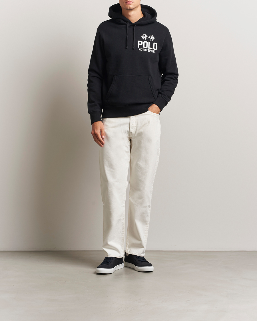 Polo Ralph Lauren RL Motorsport Hoodie Polo Black