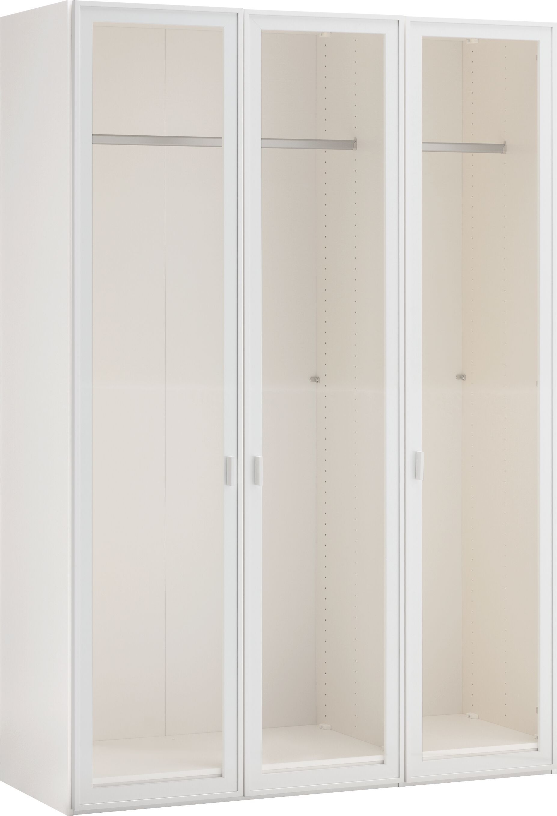 MODUL Drehtürenschrank - Weiss / B: 153.0 cm x T: 59.0 cm x H: 220.0 cm