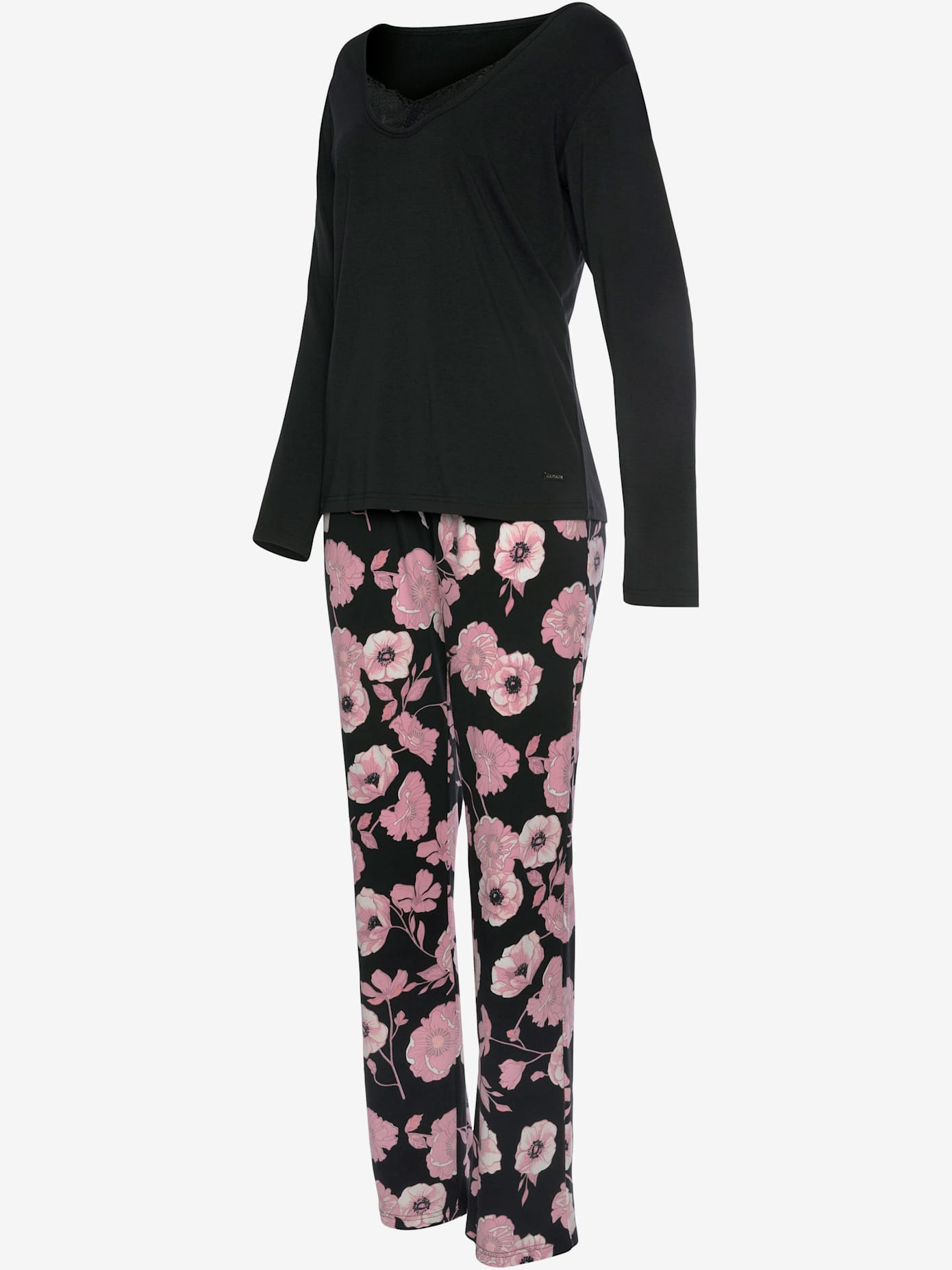 Pyjama élégant avec imprimé anémones