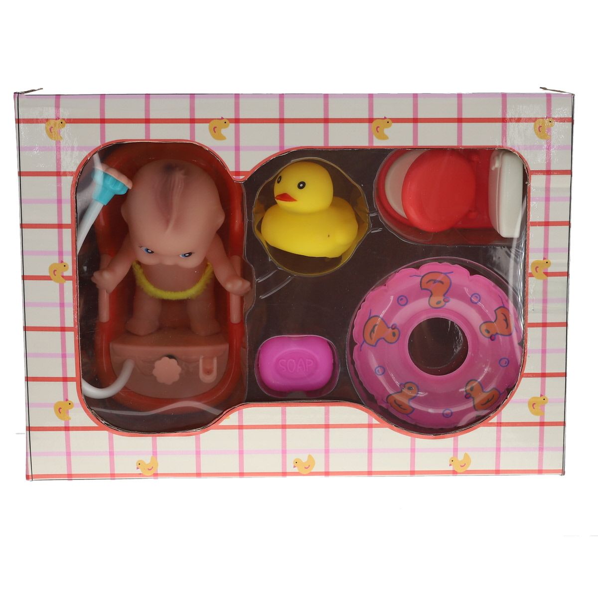 Set jeu salle de bain bébé miniature Mercredi et Patati