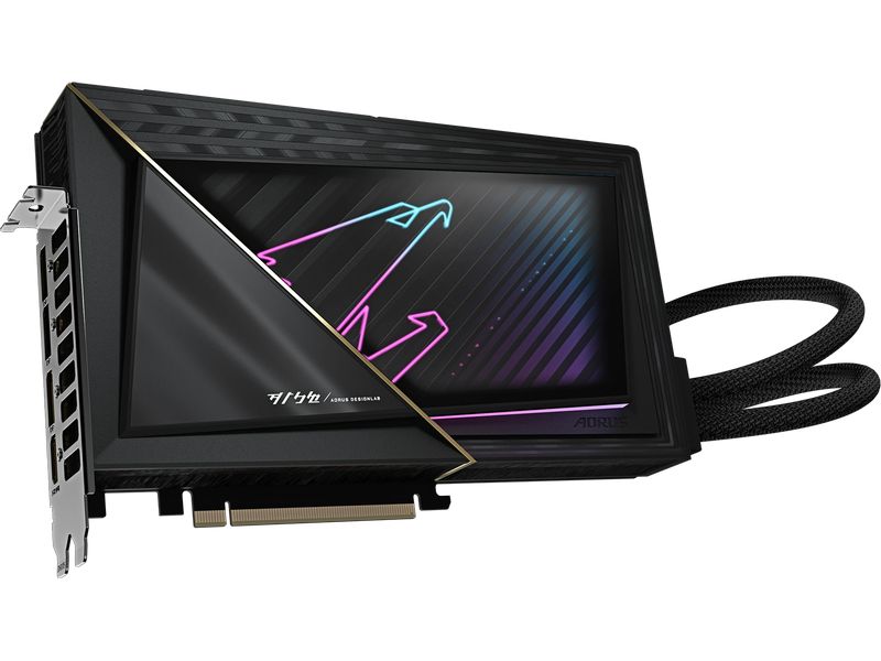 Gigabyte Grafikkarte AORUS GeForce RTX 5090 XTREME WATERFOR Gaming Grafikkarte mit 32 GB GDDR7 Speicher