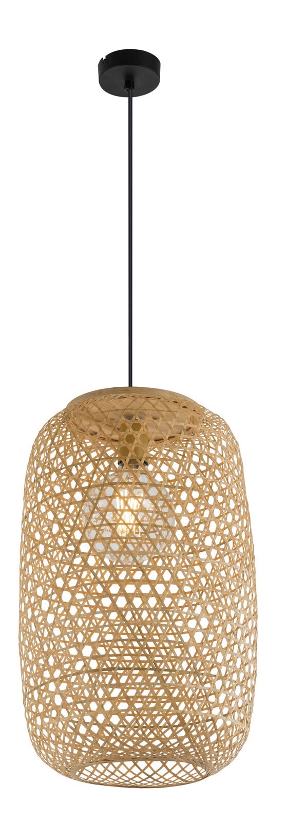 GLOBO Retrofit Pendelleuchte MIRENA 31 cm Bambus