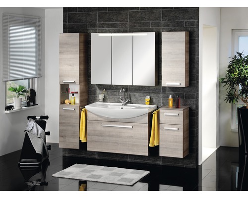 FACKELMANN Half-inbouwwastafel Serie A-Vero 102 cm wit